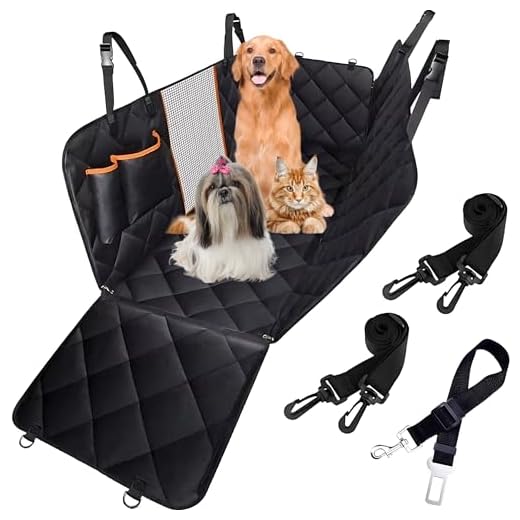 Capa Protetora para Banco de Carro Pet Impermeável de Cachorro Gato Traseiro Antiderrapante com Passagem para Cinto Hatch Sedan SUV Picape Caminhonete