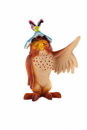 Winnie lu00b4ourson figurine Maître Hibou avec livre 7 cm - Bullyland - Disney
