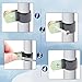 Litoexpe 50 Pcs 3/8 Inch Black Stainless Steel Cable Clamps, Vinyl Coated, Rubber Coated, Hose Clamps, Wire Clamps, Galvanized, Insulated, for Tube, Lines, Wire Cord Installation