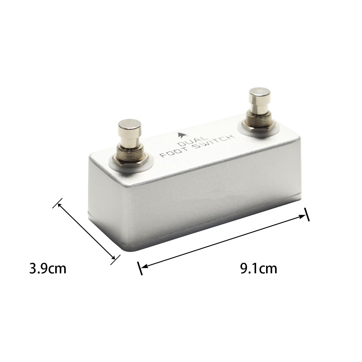 Doppeltes Fußschalterpedal Für Gitarreneffekte, Doppelter Rastfußschalter, Mini-Instrument-Audiokanal-Auswahlschalter