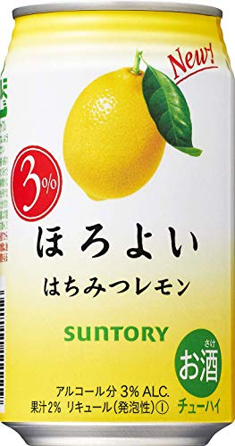 〔缶チューハイ〕 サントリー ほろよい はちみつレモン 350ml 1ケース (1ケース24本入り) SUNTORY (350缶)