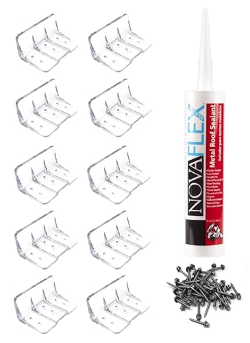JSP Manufacturing Clear Plastic Rocky 10 Piece Jumbo Snow Guards