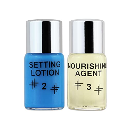 Beauticom Dolly's Lash Eyelash Perm Lift Wave Lotion Bottles (#2 Setting Lotion & #3 Nourishing Lotion) for Eyelash Perm Kit, Semi-Permanent Curling