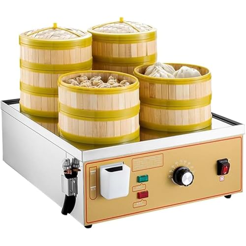 Vaporizador eléctrico con control de temperatura, alarma de ebullición en seco y diseño resistente al óxido para una preparación eficiente de aperitivos y desayunos