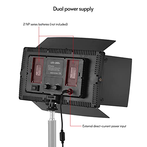 Camnoon LED-800 Luz de vídeo para fotografia profissional LED Painel de luz para fotografia profissi