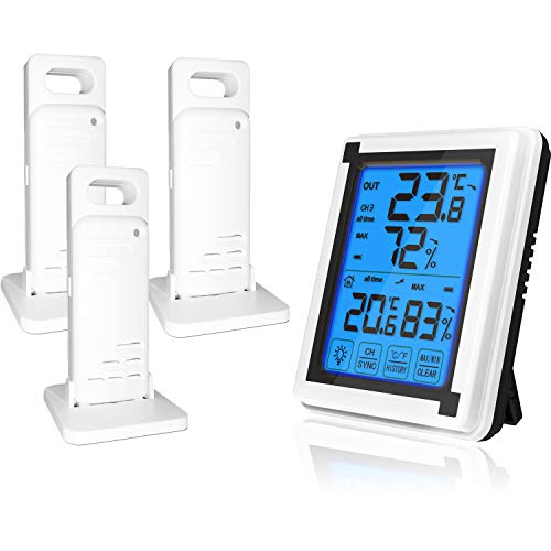 Moniteur température précis ThreeH pour maison et jardin
