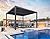 PURPLE LEAF Louvered Pergola 94AS 12' x 12' Outdoor Aluminum Pergola with Adjustable Roof for Deck Backyard Garden Grey Hardtop Gazebo
