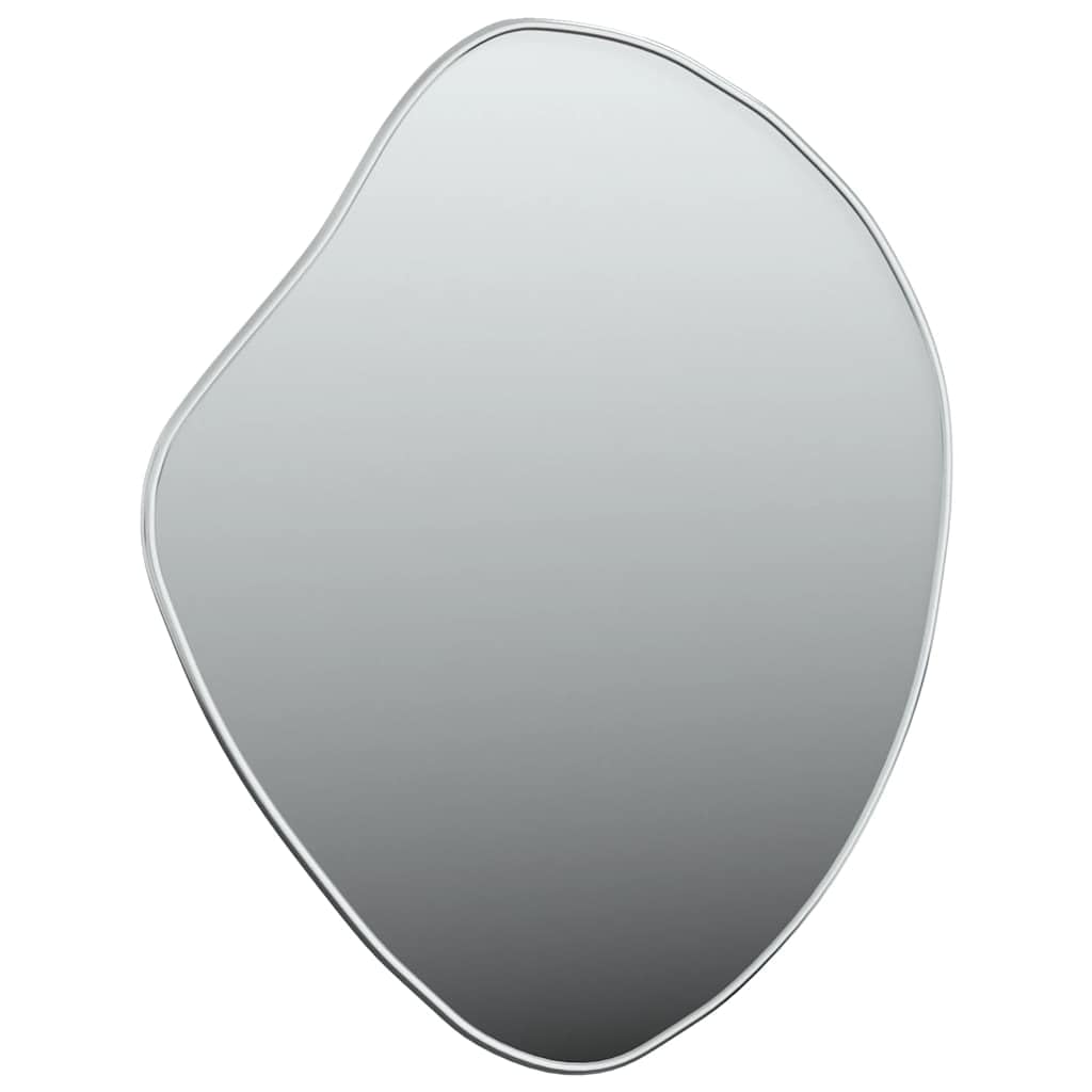 vidaXL Espejo de Pared Plateado 60x50 cm