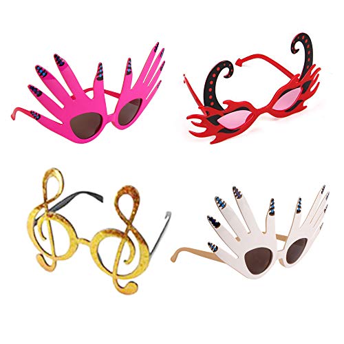 Td.ives Funny Glasses Party Sunglasses Costume Sunglasses Masks,12 Pack Cool Shaped Funny Party Glasses #TOP3