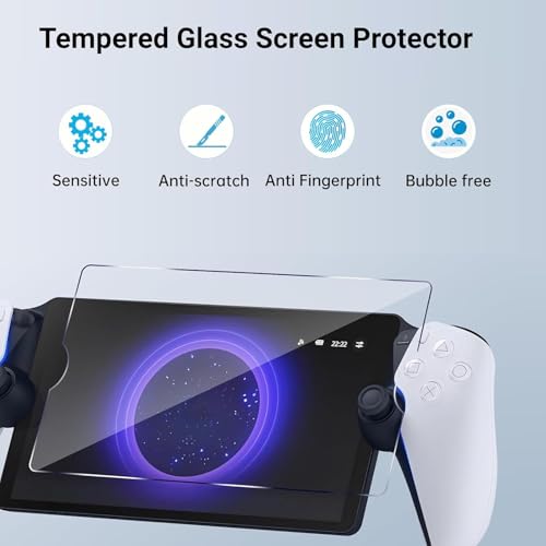 Image of PSS Travel Bag for Play /Station Portal Console ,Carrying Case Storage Bag Compatible for PS Portal Player with Tempered Glass Screen Protector Cover Case Grips PS Portal Accessories (Grey)