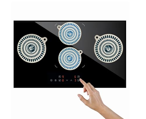 Protezione Piano Induzione | Copri Piano Cottura | Tappetino Piano Induzione | Effetto Cambia Colore | Copri Piastra Induzione | Set 2 pezzi 18cm e 2 pezzi 22cm