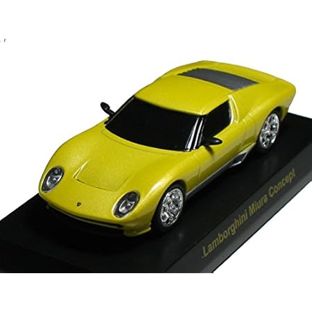 Amazon 京商 1 64 ランボルギーニ ミニカーコレクション３ ミウラ コンセプト 黄色 ミニカー ダイキャストカー おもちゃ