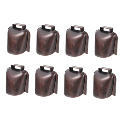 Levemolo 8pcs Farm Anti-Theft Bells Cattle Bell Grazing Bells for Sheep Horses Shine Easy Operation