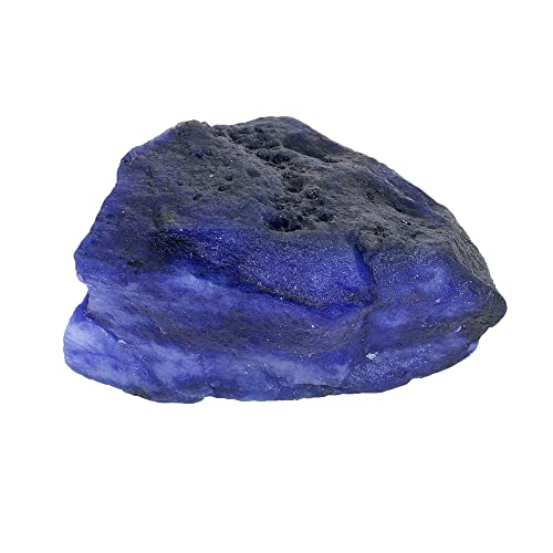 REAL-GEMS 1600 Ct Natural Raw Blue Sapphire Raw Loose Gemstone for Jewelry Making and Healing Crystal Energy Decor Display