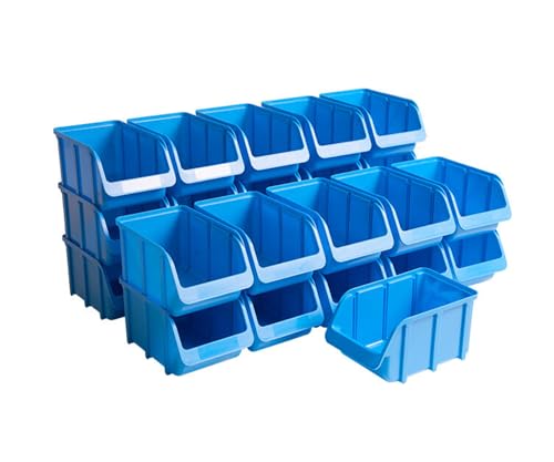Hünersdorff 26x Sichtbox Stapelbox Lagerbox in Größe 3 aus Polypropylen (PP) Multi-Color
