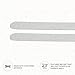 ForPro Professional Collection Super Duper File System Refills, Zebra, 180 Grit, Manicure Nail File, 7” L x .75“ W, 50-Count