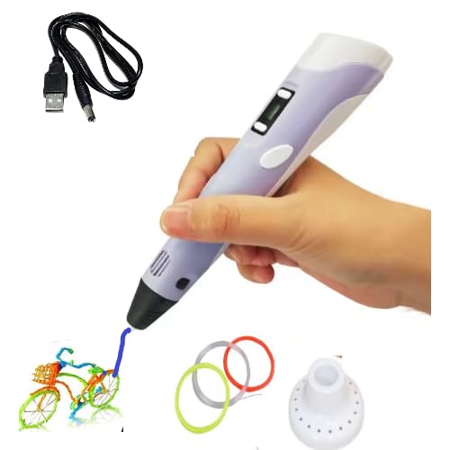 3D Pen for Kids with USB Cable and Filament in 3D Printing Pen|3D Pen with USB Cable | Purple