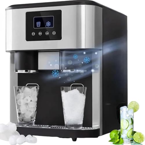 Fabricadora de hielo con función trituradora y ventana miniatura 1