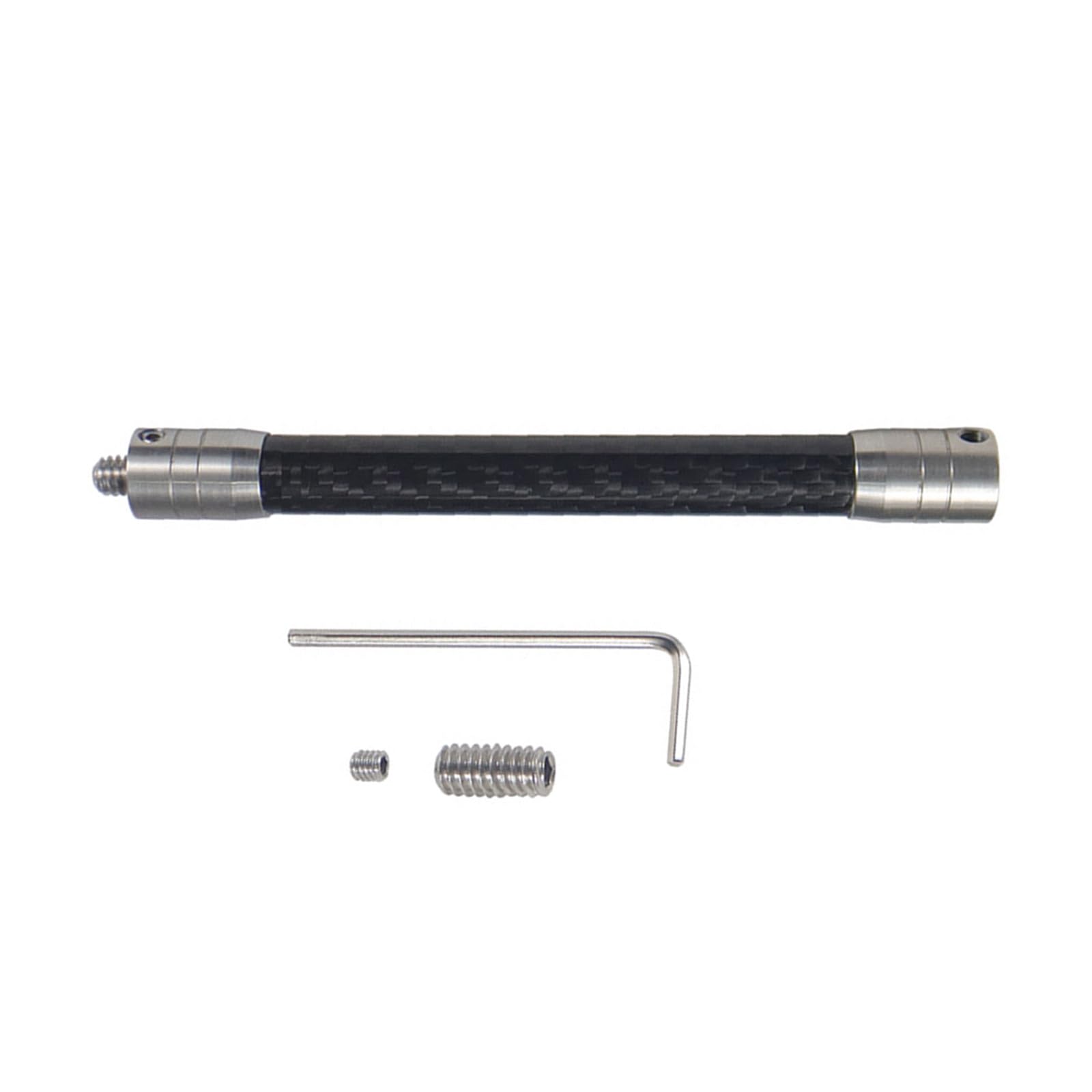 CAZSTYK Stabilizer Extension Rod 1 / 4inch Threaded Mount 14mm Extend Rod 1 / 4inch Selfie Stick for Action Camera Stainless Steel Camera