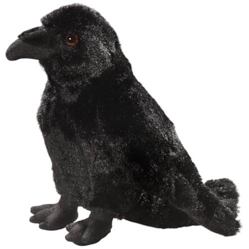 Carl Dick Cuervo, corneja 23 cm, Peluche, Juguete Blando, Animal de Peluche 3748