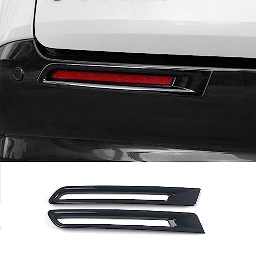 Image of Car Accessories Fit for Toyota Sienna 2021 2022 2023 2024 2025 2026 Exterior Rear Bumper Reflector Fog Lights Cover Trim (Glossy Black) ABS 2 PCS