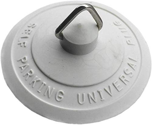 Jilton Type Bath - Basin Self Parking Plug Universal 55mm White Premier 2 Plugs