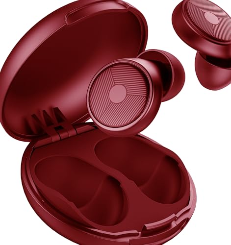 Ear Plugs for Sleeping Noise Cancelling -45dB, Soft and Reusable Silicone Hearing Protection Earplugs with 4 Eartips and Carrying Case, for Sleeping, Concert, Working, Studying, Traveling (Phosphor)