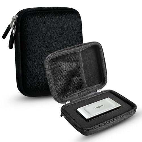 OFIXO SSD Case Cover Storage Bag for Kingston XS1000 | XS2000 | XS1000R SSD 1TB,2TB,4TB,500 GB High Performance Portable,Travel Case Protective Cover Storage Bag, Black