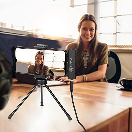 Boya By-Wm4 Pro Wireless Lavalier Microphone System 2 Transmitters With Usb Type-C Connector Receiver For Samsung Huawei Ipad Android Devices Smartphone Live Stream Broadcasting Vlogging #TOP5