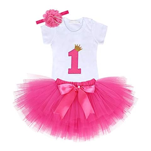WonderBabe Baby Girls Birthday Outfit Set Cover