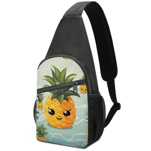 Bolso cruzado casual estilo piña para senderismo miniatura 1