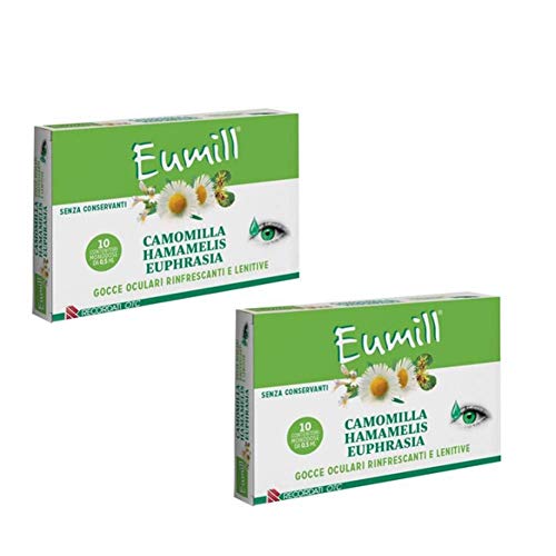 2 paquetes de gotas oculares Eumill monodosis, 2 x 10 unidades