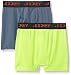 Jockey Big Boys' Performance Boxer Brief, Iron Grey/Neon Citrus, Large (Pack of 2)
