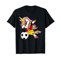 Dabbing Unicorn Germany Soccer Fans Jersey German Football T-Shirt
