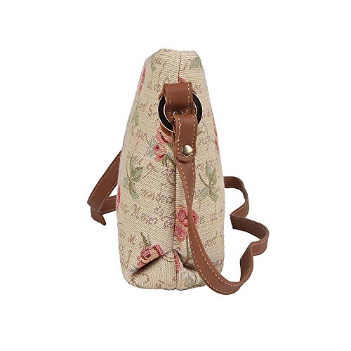 Image of Signare Tapestry Crossbody Bag Sling Shoulder Purse for Women