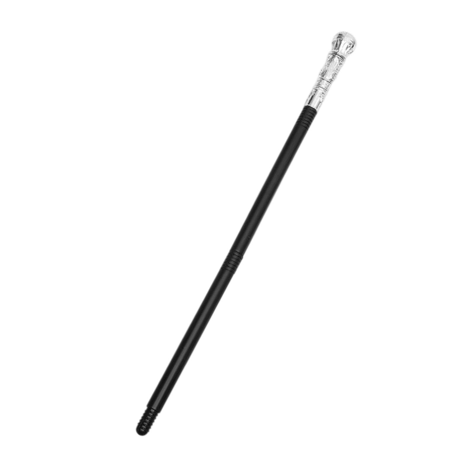 Men's Halloween Cane for Stage Events And Celebrations, Silver