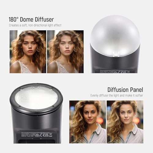 Image of NEEWER CRM2 Magnetic Accessories Kit for Round Head Flash, Speedlite Light Shaper Modifier Diffuser Set Compatible with Godox V1 & V100, NEEWER Z3R-C /N /S, Z2-C /N /S /F, Z2Pro-C /N /S /F, Q120, Q200 | Modifier Diffuser Set Compatible with Godox V1 & V100, NEEWER Z3R-C /N /S, Z2-C /N /S /F, Z2Pro-C /N /S /F, Q120, Q200