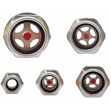 Air Compressor Oil Sight Glass G1/4 G3/8 G1/2 G3/4 G1 5pcs Level Gauge Compressor Sight Glass Oil Tank Gauge