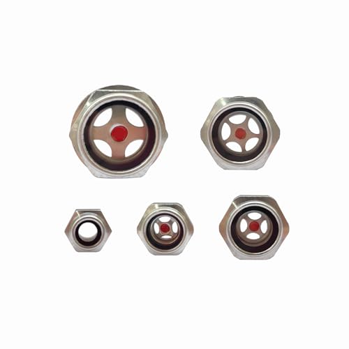 Air Compressor Oil Sight Glass Set (5 Pieces)