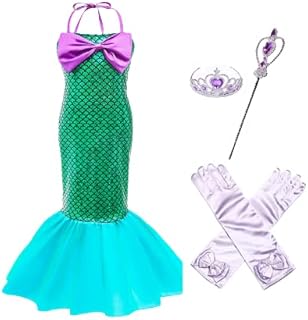 Fantasia de Sereia Infantil Traje de Sereia Infantil Roupa de Sereia Princesa Sereia Fundo do Mar com Acessórios