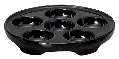 Setomonohonpo Black Escargot 6.2 x 6.2 x 1.0 inches (15.8 x 15.8 x 2.6 cm), 16.5 oz (470 g), French | Restaurant, Cafe, Western, Commercial Use