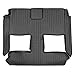 MAXLINER Floor Mats 2nd and 3rd Row Liner Black for 2008-2018 Dodge Grand Caravan / Chrysler Town & Country (Stow'n Go Seats Only)