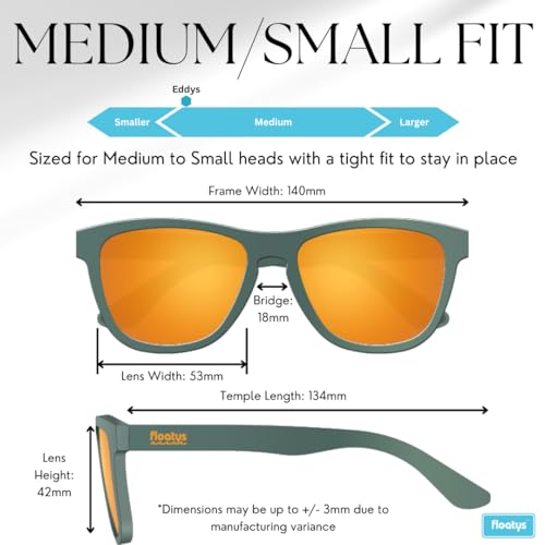 Image of Floating Sunglasses Rubberized Eddys | Polarized Water Repelling Lenses | No Slip Frame | Lightweight | Men and Women