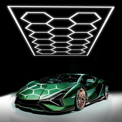 Hexagon Garage LED Lights 94 Pack 800w 88000lm