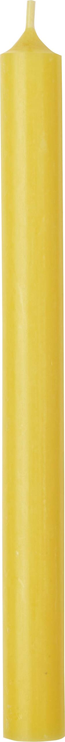 IHR Cylinder Candle 25cm Solid Coloured - (Yellow)