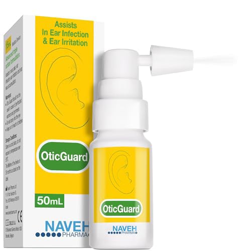 NAVEH PHARMA Otic Guard Natural Ear Spray 3 in 1 Herbal-Oil Blend for Ear Infections & Pain, Itchy Ears Ear Wax Removal Kit Softener for Clogged Ear Relief and Swimmer’s Ear (50 ml)