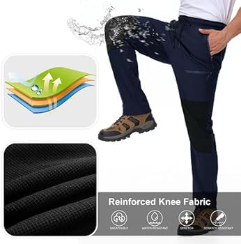 MOCOLY Damen Trekkinghose Thermo Skihose Winter Fleece Gefütterte