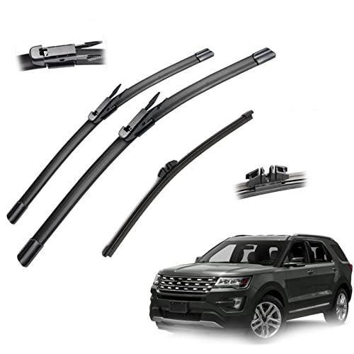 Balais d'essuie-glace Ford Explorer 2011-2017 à pression uniforme | Kit complet 26" + 22" + 11" - 2