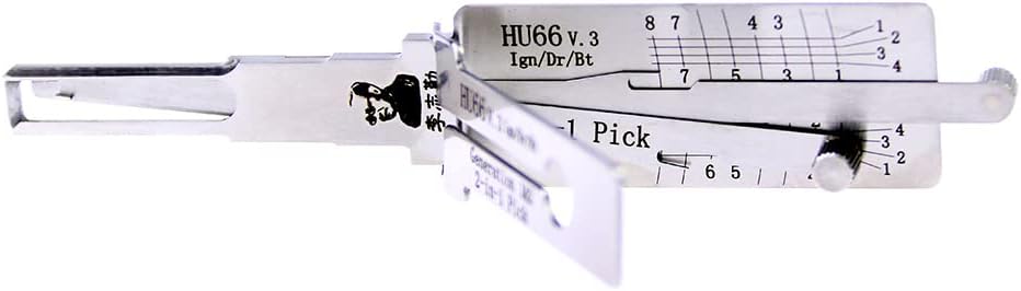 DBH 2-in-1 Car Pick and Decoder Tool Auto Lock Pick Set,Professional Locksmith Tool (HU66)