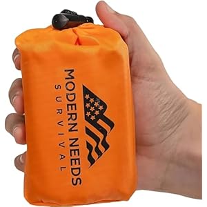 Emergency Sleeping Bag – Emergency Thermal Blankets for Survival – Use it as an Emergency Blanket & Thermal Bivy Sack – for Your Survival Gear and Supplies